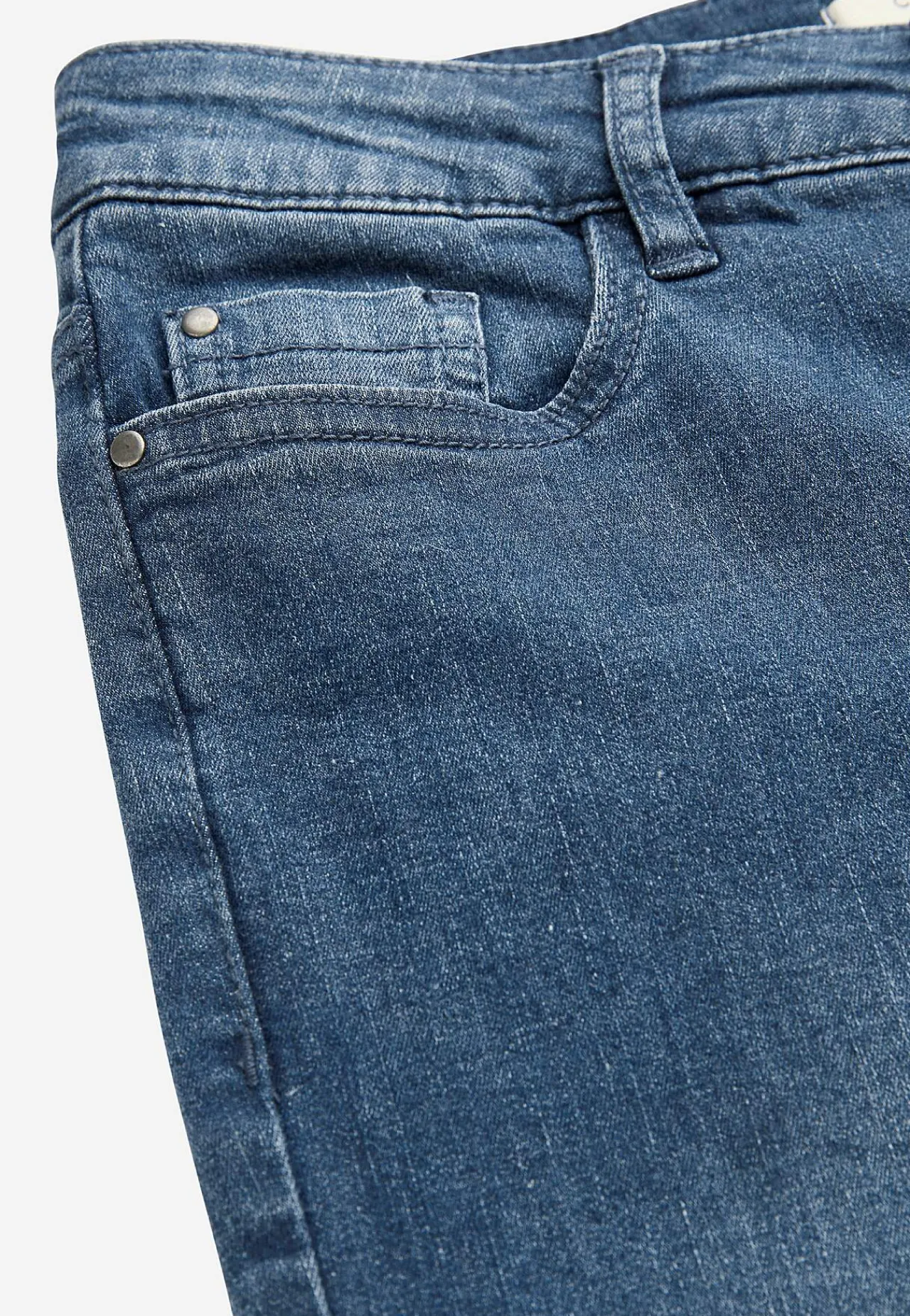 Forårsbukser|Capribukser- Crop jeans med design med fem lommer | Cellbes