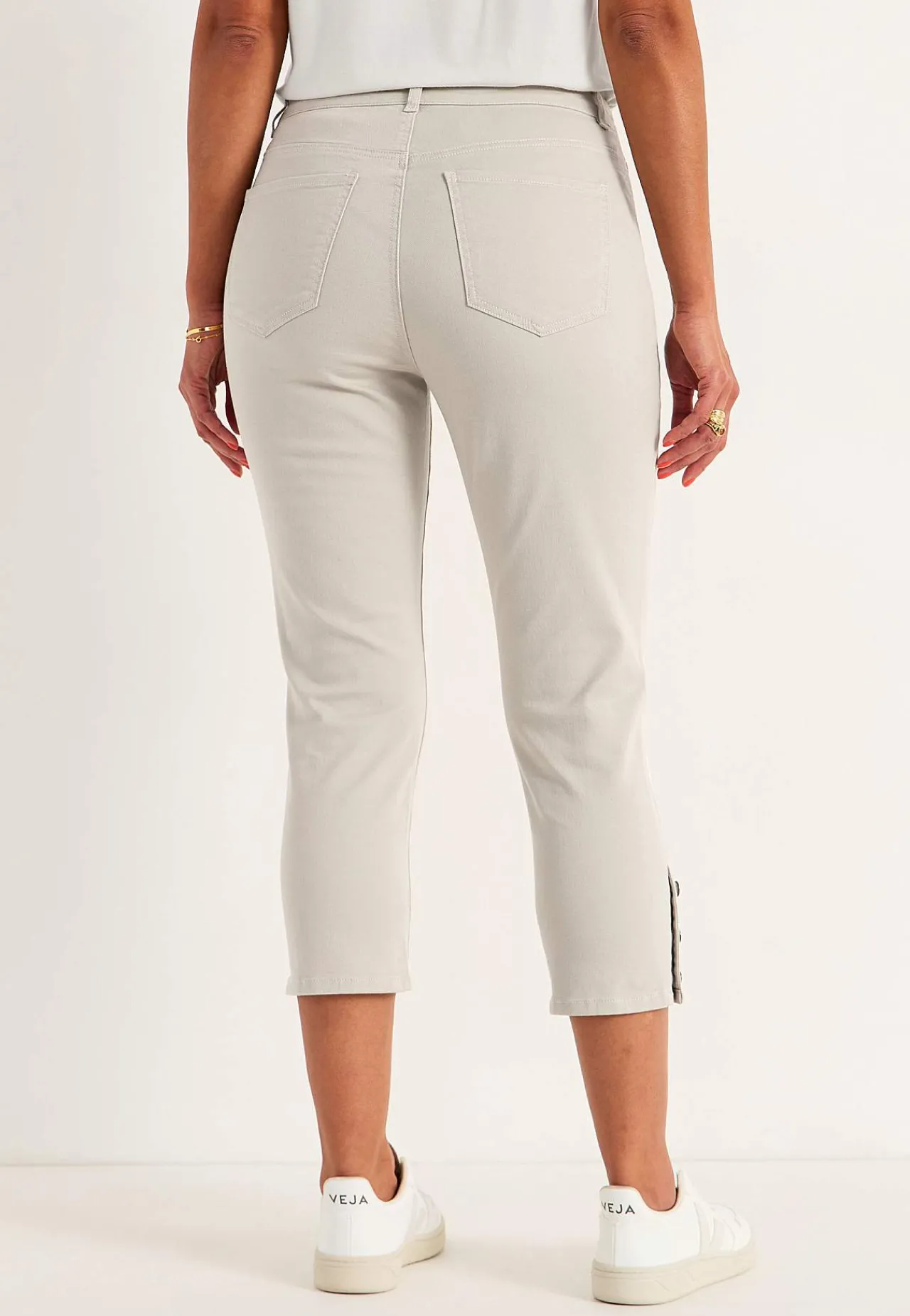 Forårsbukser|Capribukser-Cellbes of Sweden Crop jeans med design med fem lommer | Cellbes