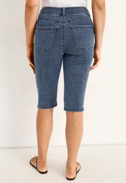 Forårsbukser|Capribukser-Cellbes of Sweden Crop jeans med superstræk Sara Mellemblå / Denim