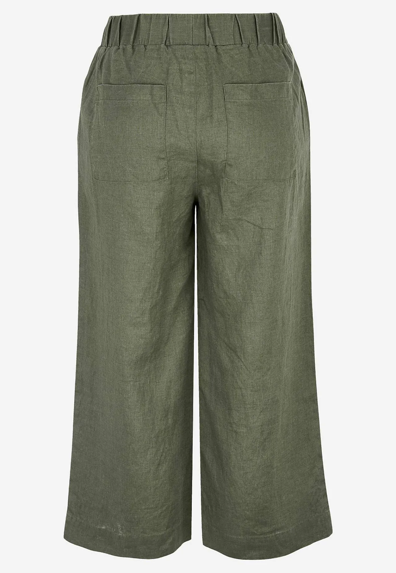 Forårsbukser|Culottes-Cellbes of Sweden Culottebukser Premium i hør Kakigrøn