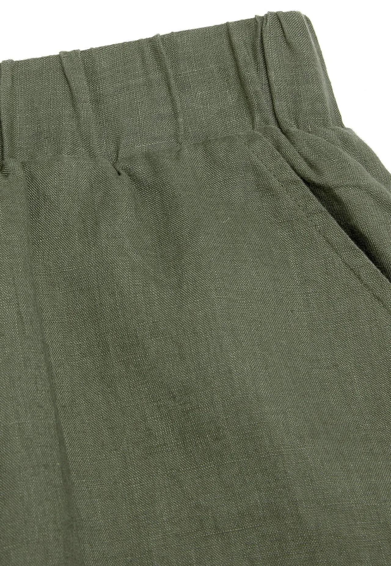 Forårsbukser|Culottes-Cellbes of Sweden Culottebukser Premium i hør Kakigrøn