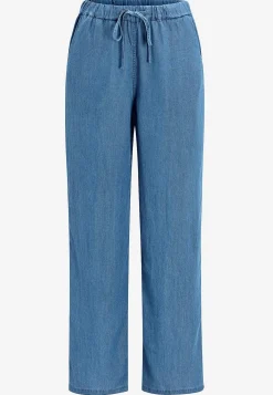 Forårsbukser|Vide Bukser-Soyaconcept Denimbukser i lyocell Mellemblå / Denim