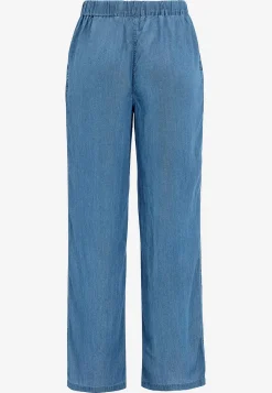 Forårsbukser|Vide Bukser-Soyaconcept Denimbukser i lyocell Mellemblå / Denim