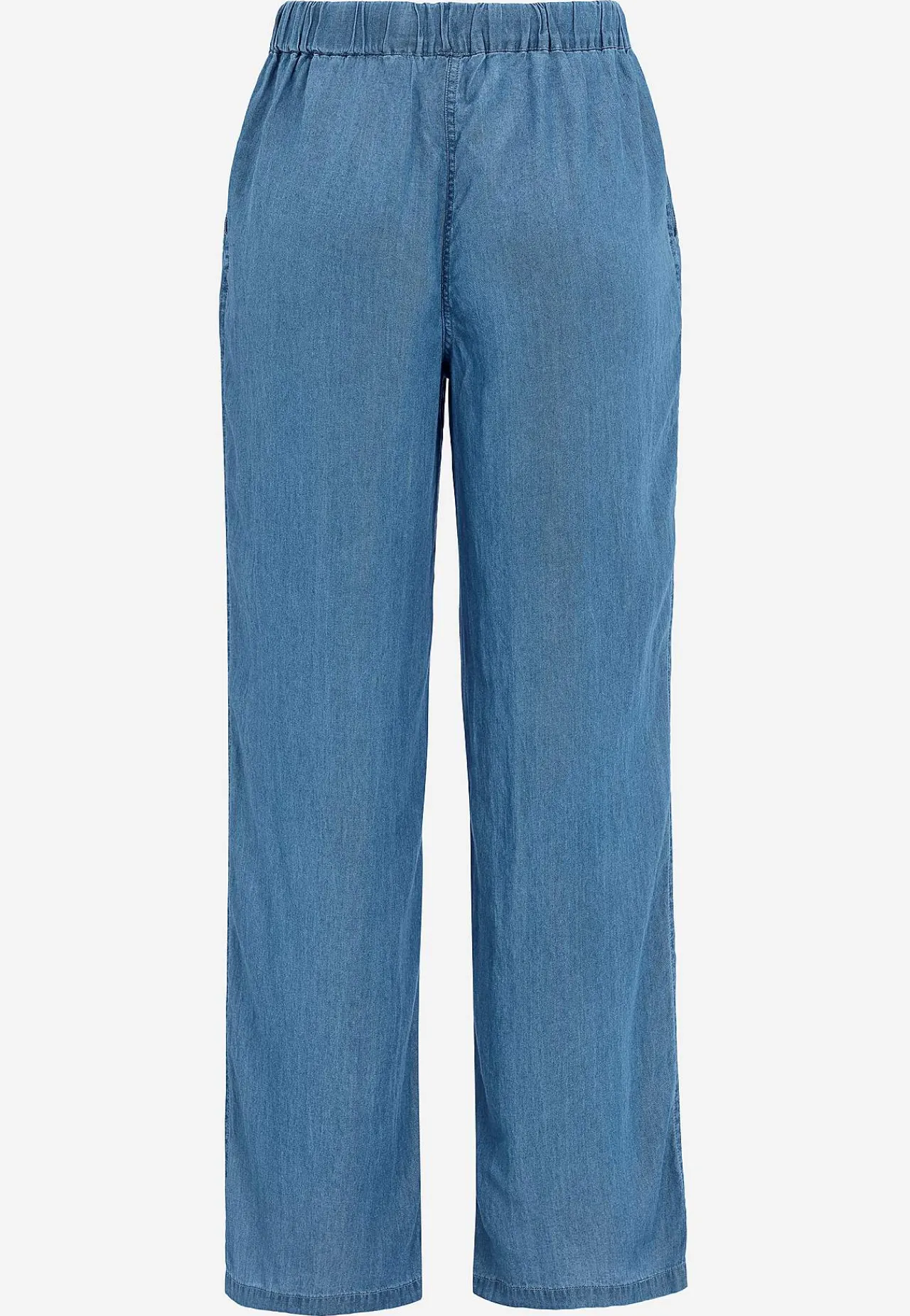 Forårsbukser|Vide Bukser-Soyaconcept Denimbukser i lyocell Mellemblå / Denim