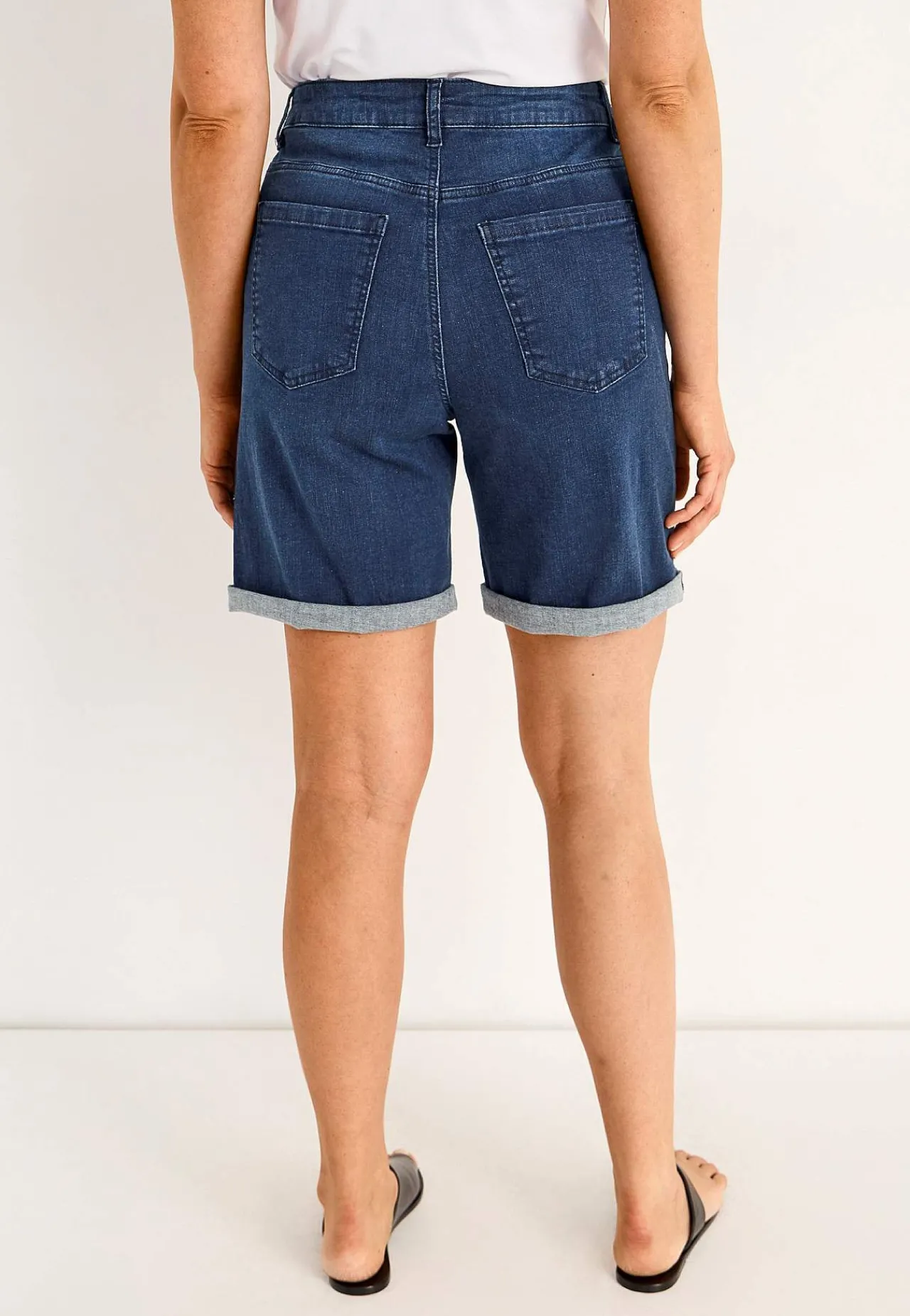 Forårsbukser|Jeansshorts-Cellbes of Sweden Denimshorts med komfortabelt stræk Mellemblå / Denim