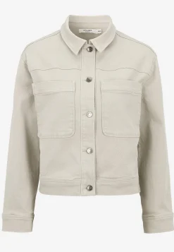 Forårsjakker|Denimjakker-Cellbes of Sweden Elastisk jeansjakke Lys beige