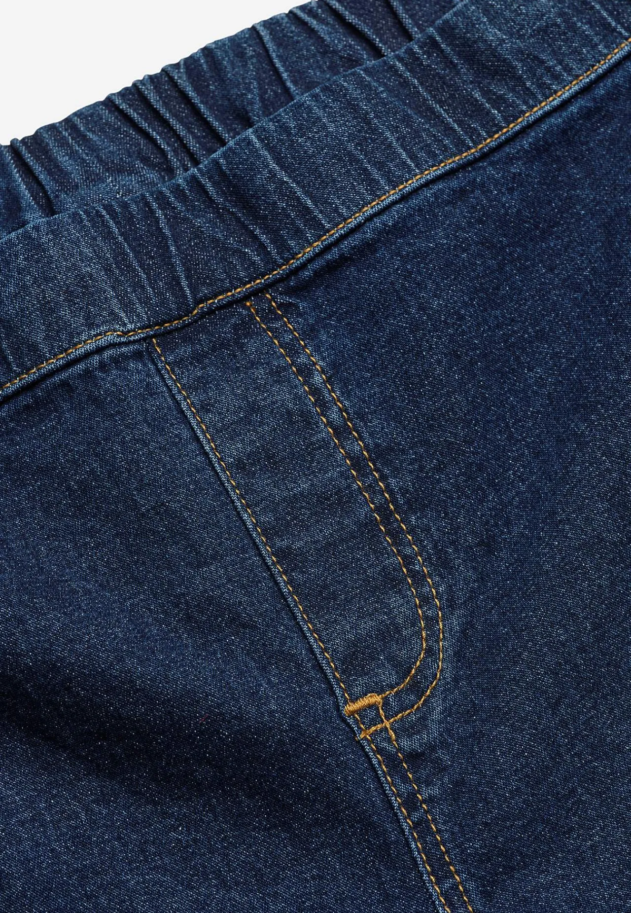 Høj Talje|Flere Længder-Cellbes of Sweden Elastisk jegging med bootcut Mørkeblå Denim