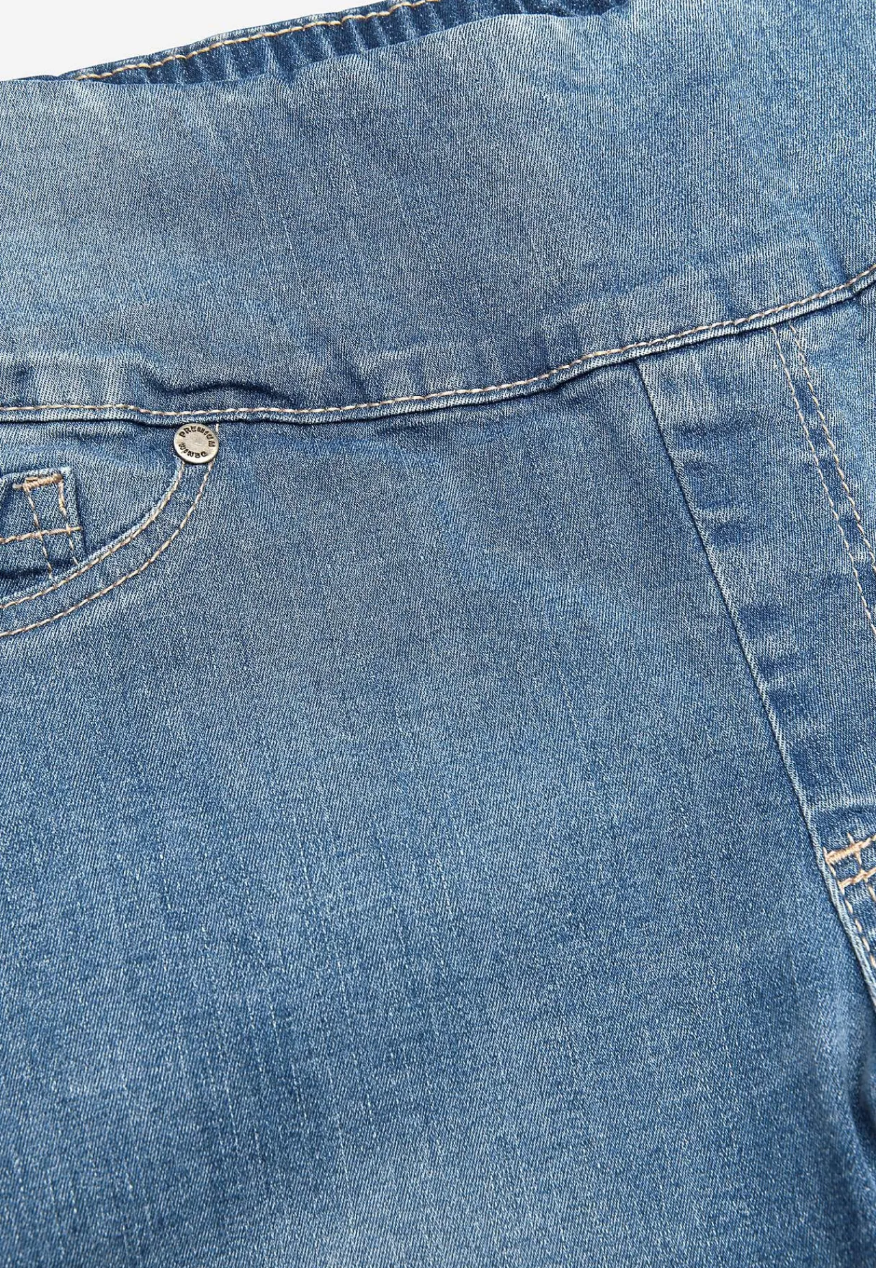 Høj Talje|Flere Længder-Cellbes of Sweden Elastisk jegging med høj elastisk talje Elin Lyseblå denim