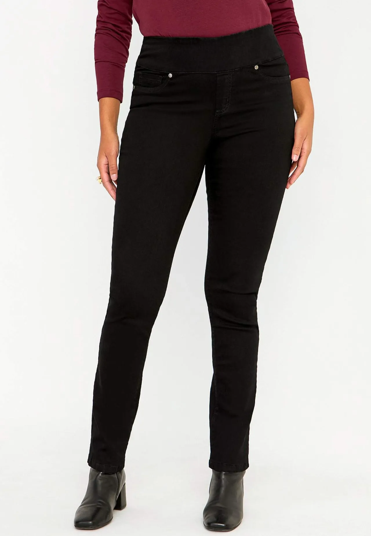Høj Talje|Flere Længder-Cellbes of Sweden Elastisk jegging med høj elastisk talje Elin Sort / Denim