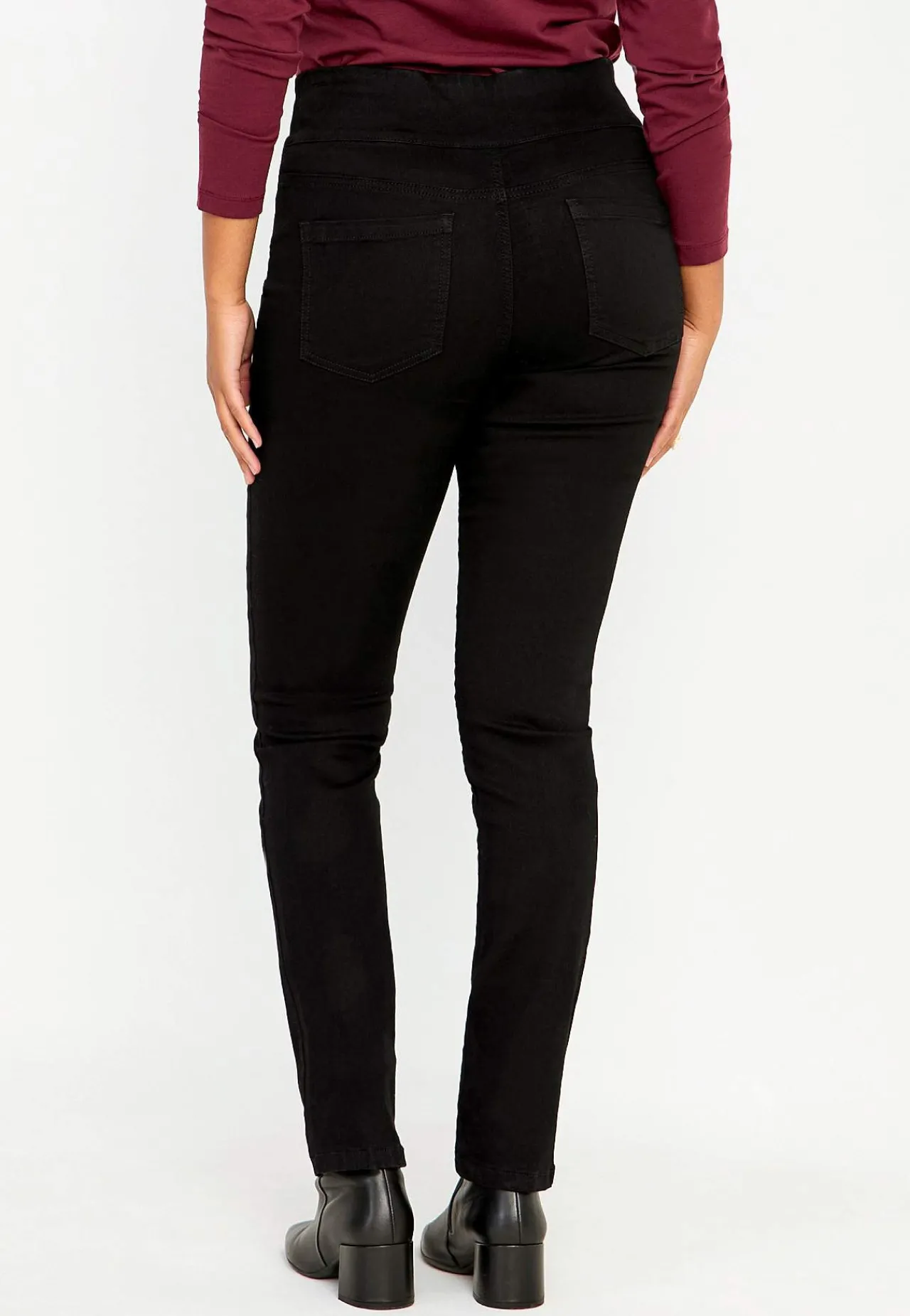 Høj Talje|Flere Længder-Cellbes of Sweden Elastisk jegging med høj elastisk talje Elin Sort / Denim