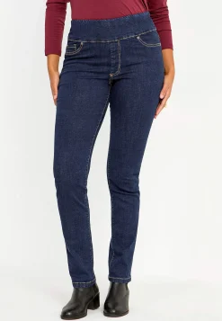 Høj Talje|Flere Længder-Cellbes of Sweden Elastisk jegging med høj elastisk talje Elin Mørkeblå / Denim
