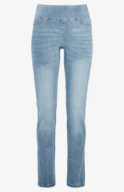 Høj Talje|Flere Længder-Cellbes of Sweden Elastisk jegging med høj elastisk talje Elin Lyseblå / Denim