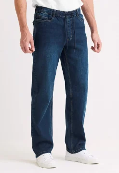 Regular Fit|Joggerjeans-Cellbes of Sweden Elastisk joggingjeans Mellemblå Denim