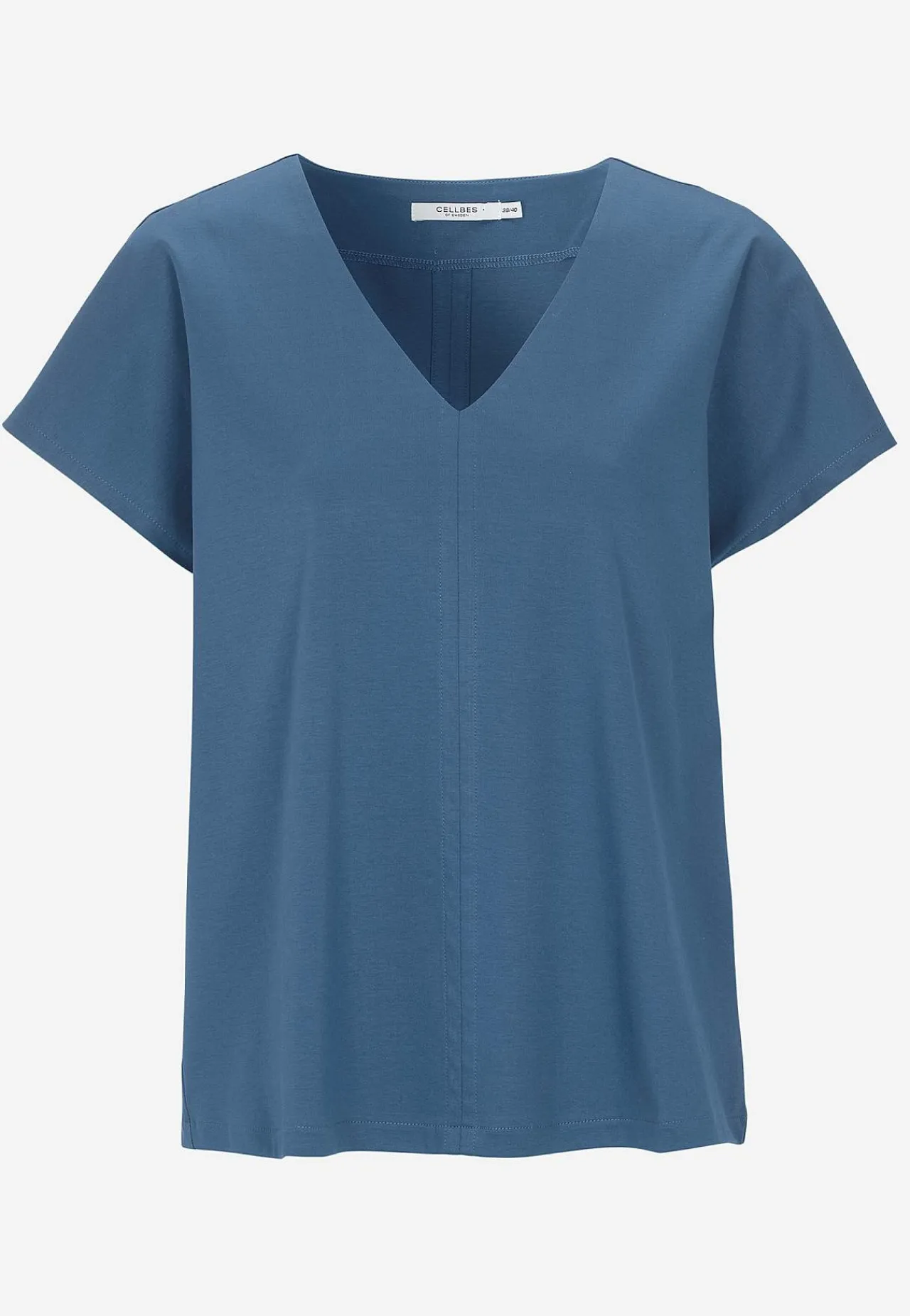 Premium|Premium-Cellbes of Sweden Elastisk Premium jerseytop Blå denim