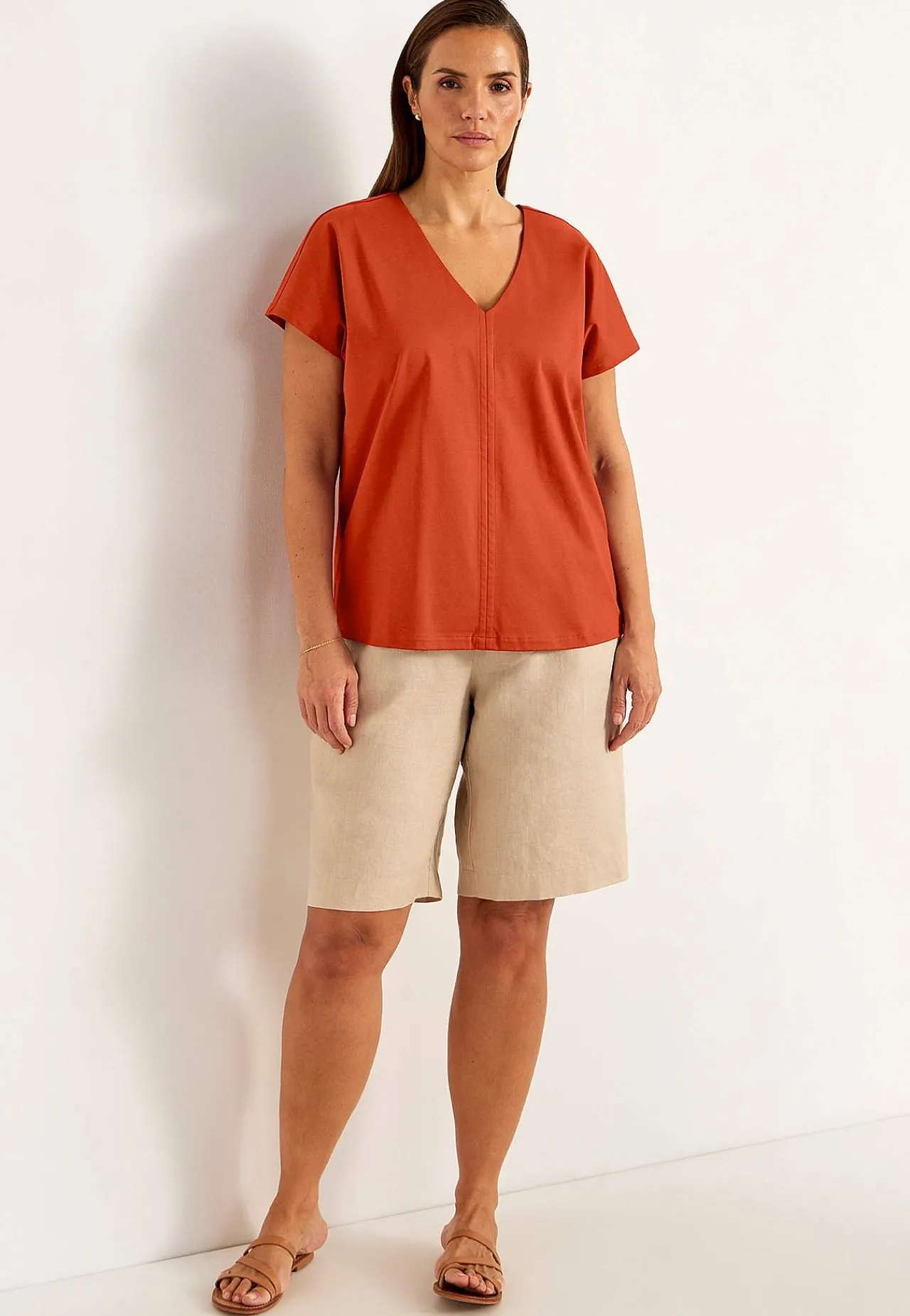 Premium|Premium-Cellbes of Sweden Elastisk Premium jerseytop Rust