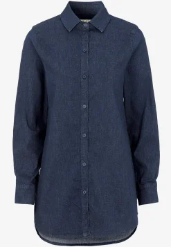 Denim|Denim-Toppe-Cellbes of Sweden Elastisk tunika i denim Mørkeblå / Denim