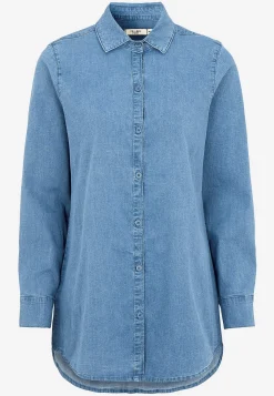 Denim|Denim-Toppe-Cellbes of Sweden Elastisk tunika i denim Mellemblå / Denim