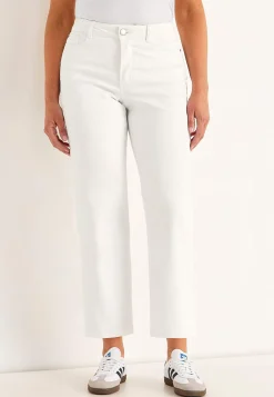 Forårsbukser|Ankelbukser-Cellbes of Sweden Elastiske ankeljeans Hvid / Denim