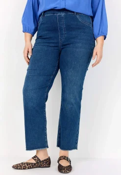 Høj Talje|Ankeljeans-Wasabiconcept Elastiske ankeljeans med høj elastisk talje | Cellbes