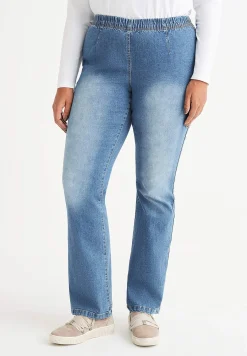 Høj Talje|Flere Længder-Cellbes of Sweden Elastiske jeggings Lyseblå