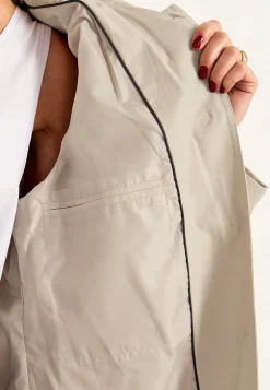Forårsjakker|Trenchcoats-Cellbes of Sweden Enkeltradet trenchcoat Beige