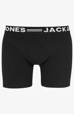Underbukser-JACK & JONES PLUS Ensfarvede boksershorts 3-pack Sort