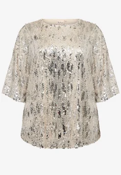 Toppe- Festlig jerseytop med pailleter | Cellbes