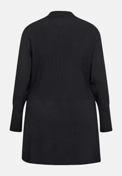 Cardiganer|Trøjer-Wasabiconcept Fintstrikket cardigan Sort