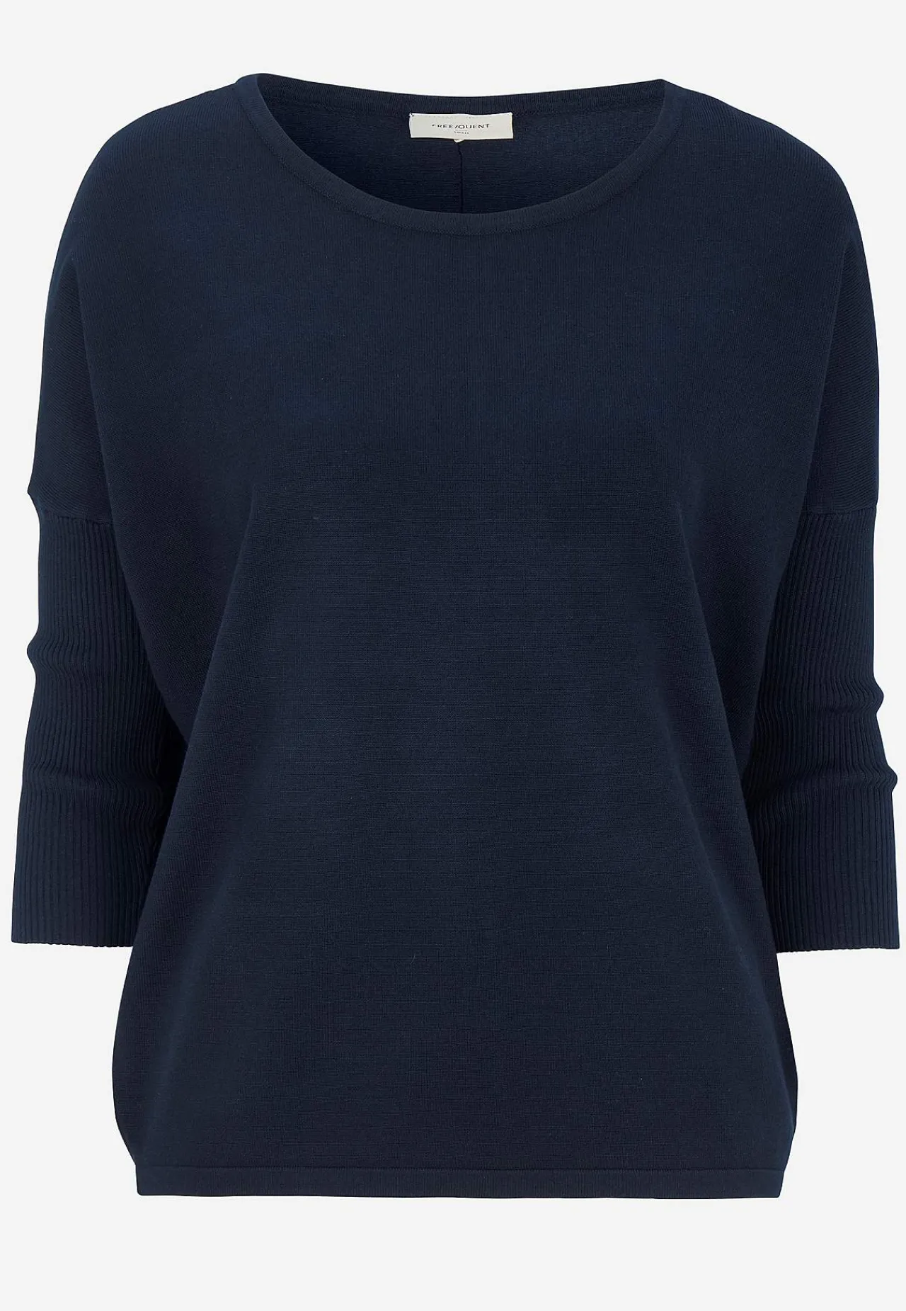 Trøjer|Striktrøjer- Fintstrikket trøje Marine