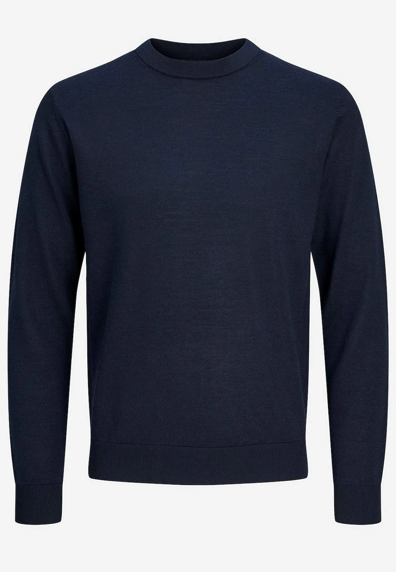 Striktrøjer-JACK & JONES Fintstrikket trøje i merinould Marine