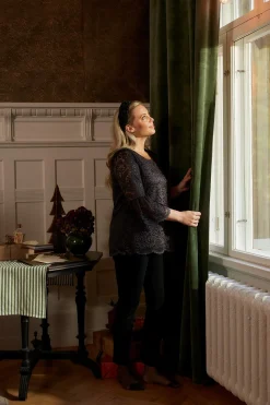 Gardinlængder|Fløjlsgardiner-Cellbes of Sweden Fløjlslængder med snørehuller 2-pack Grøn