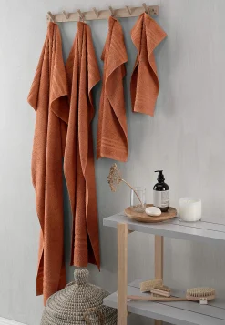 Håndklæder-Borganäs Frottéhåndklæde 90x150 cm Rust