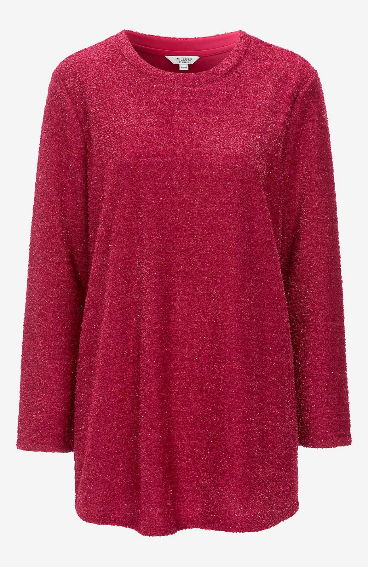 Trøjer|Striktrøjer-Cellbes of Sweden Glitrende, strikket trøje Cerise / Glitter
