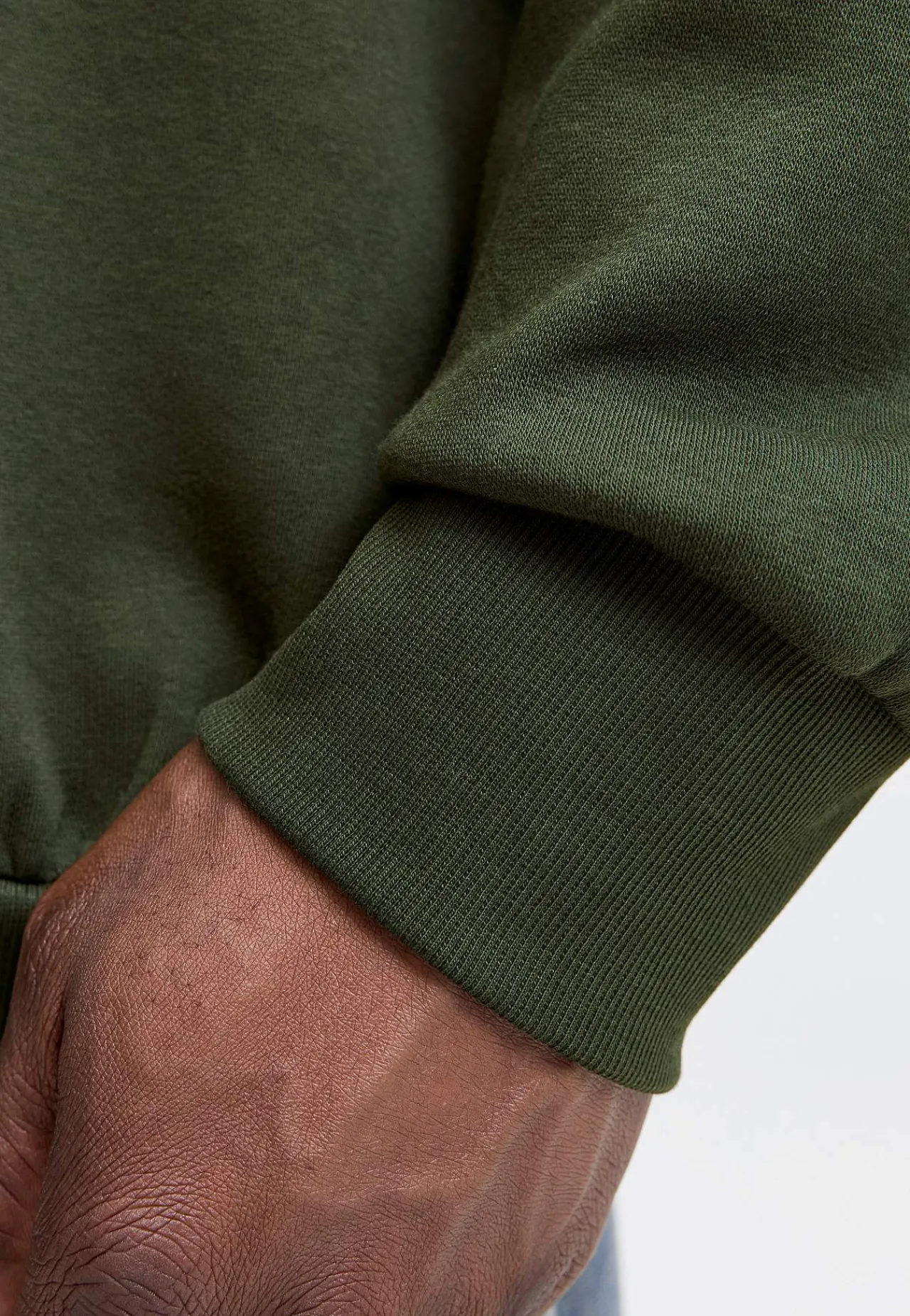 Trøjer|Hoodies-JACK & JONES PLUS Hættetrøje med tryk Mørkegrøn