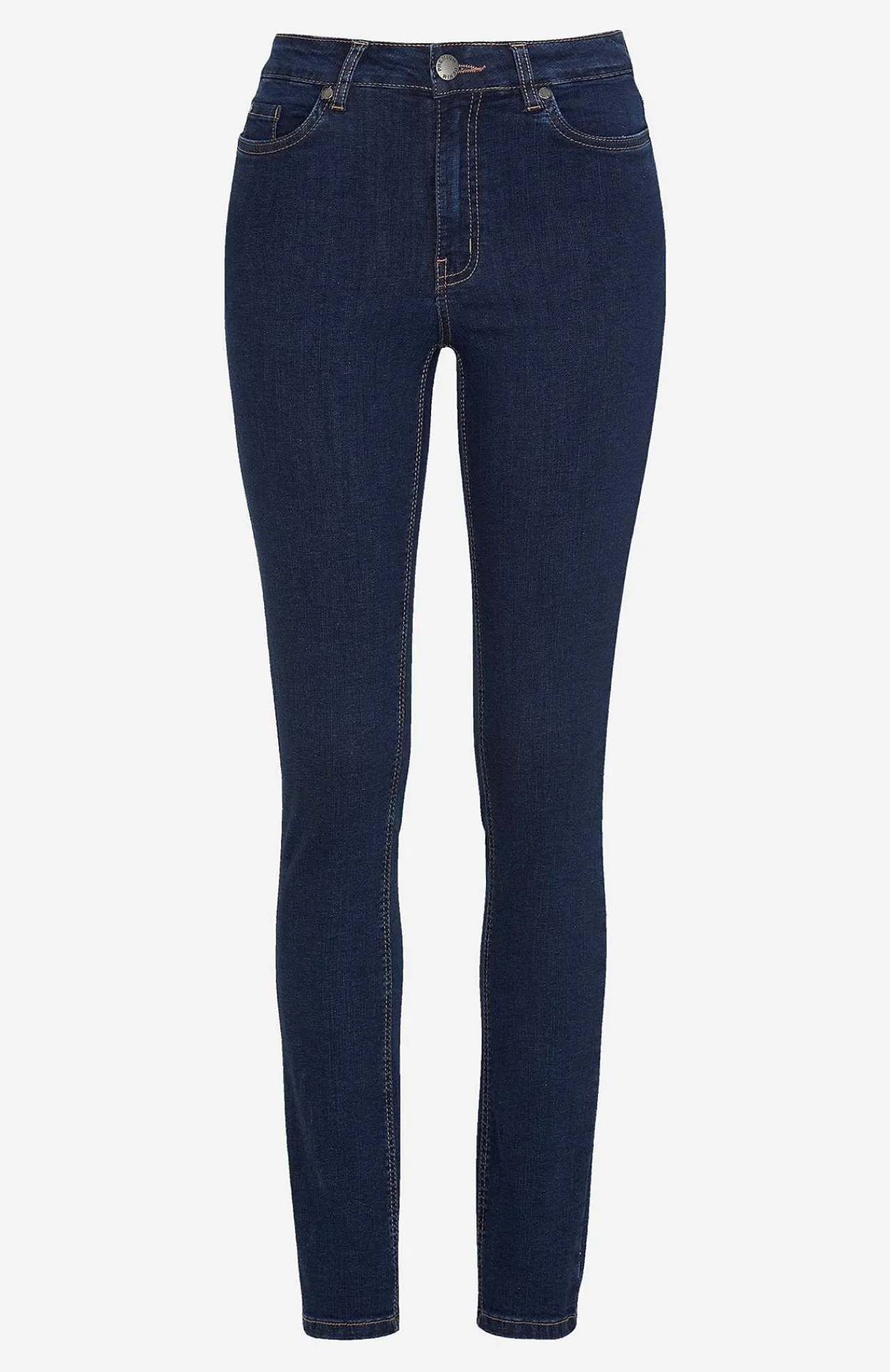 Høj Talje|Flere Længder-Cellbes of Sweden Jeans i denim med superstræk Ella Mørk denim / Ikke vasket
