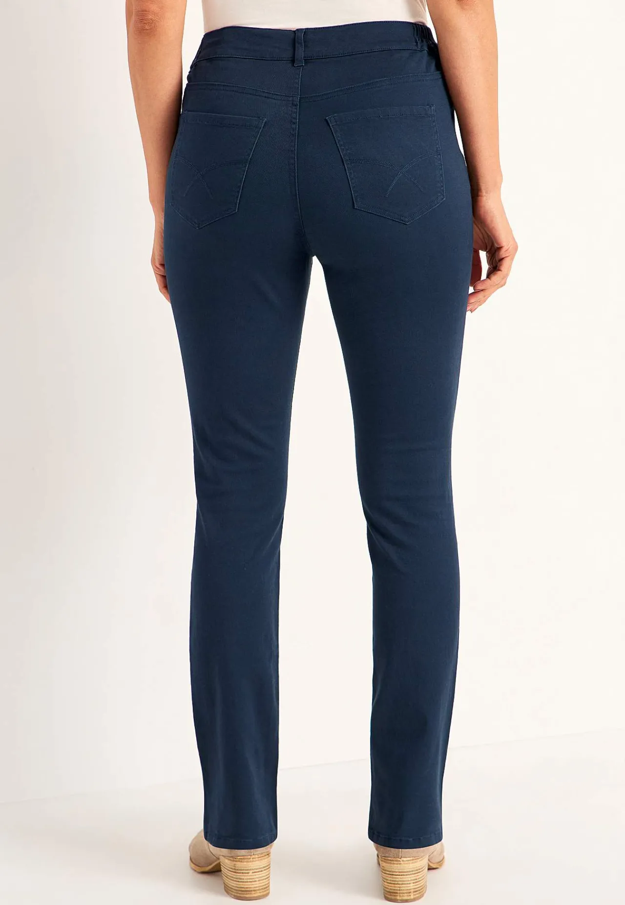 Lige Bukser|Bukser Og Leggings-Cellbes of Sweden Jeans med elastisk talje Marine