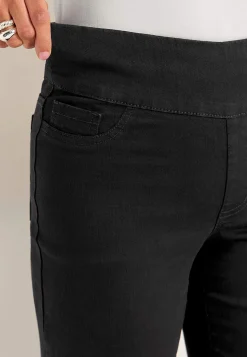 Vide Bukser|Lige Bukser-Cellbes of Sweden Jeans med høj elastisk talje Elisa Sort denim