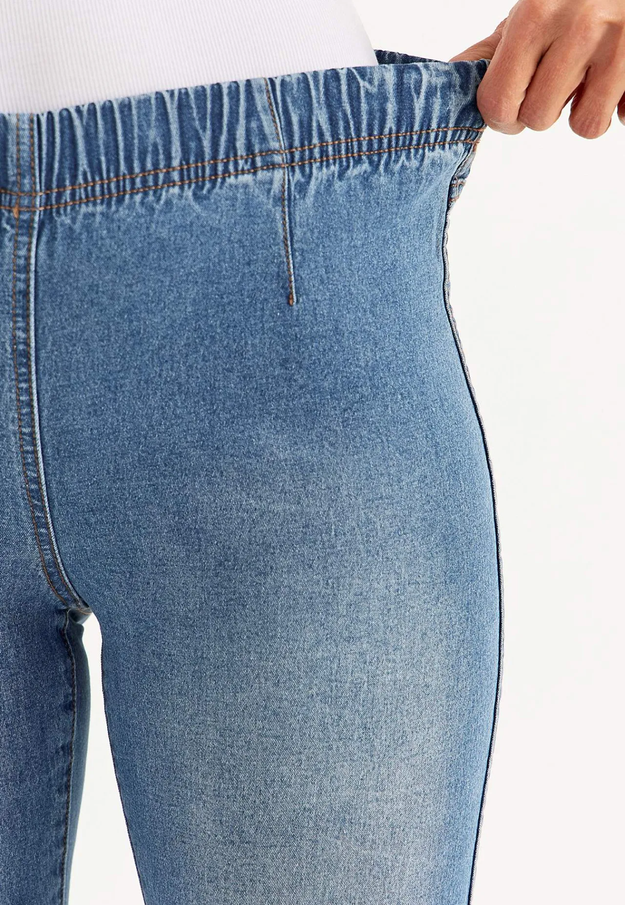 Flere Længder|Straight Fit-Cellbes of Sweden Jegging med smalt ben Lyseblå