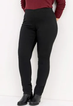 Flere Længder|Straight Fit- Jegging med smalt ben Sort