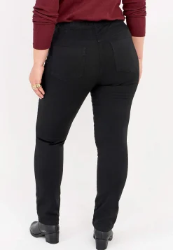Flere Længder|Straight Fit- Jegging med smalt ben Sort