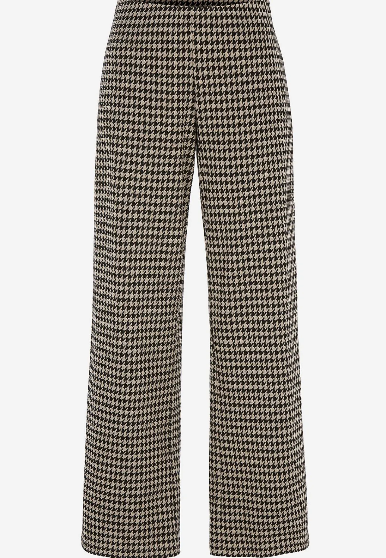 Vide Bukser|Lige Bukser-Cellbes of Sweden Jerseybukser med lige ben Sort / Beige / Mønstret