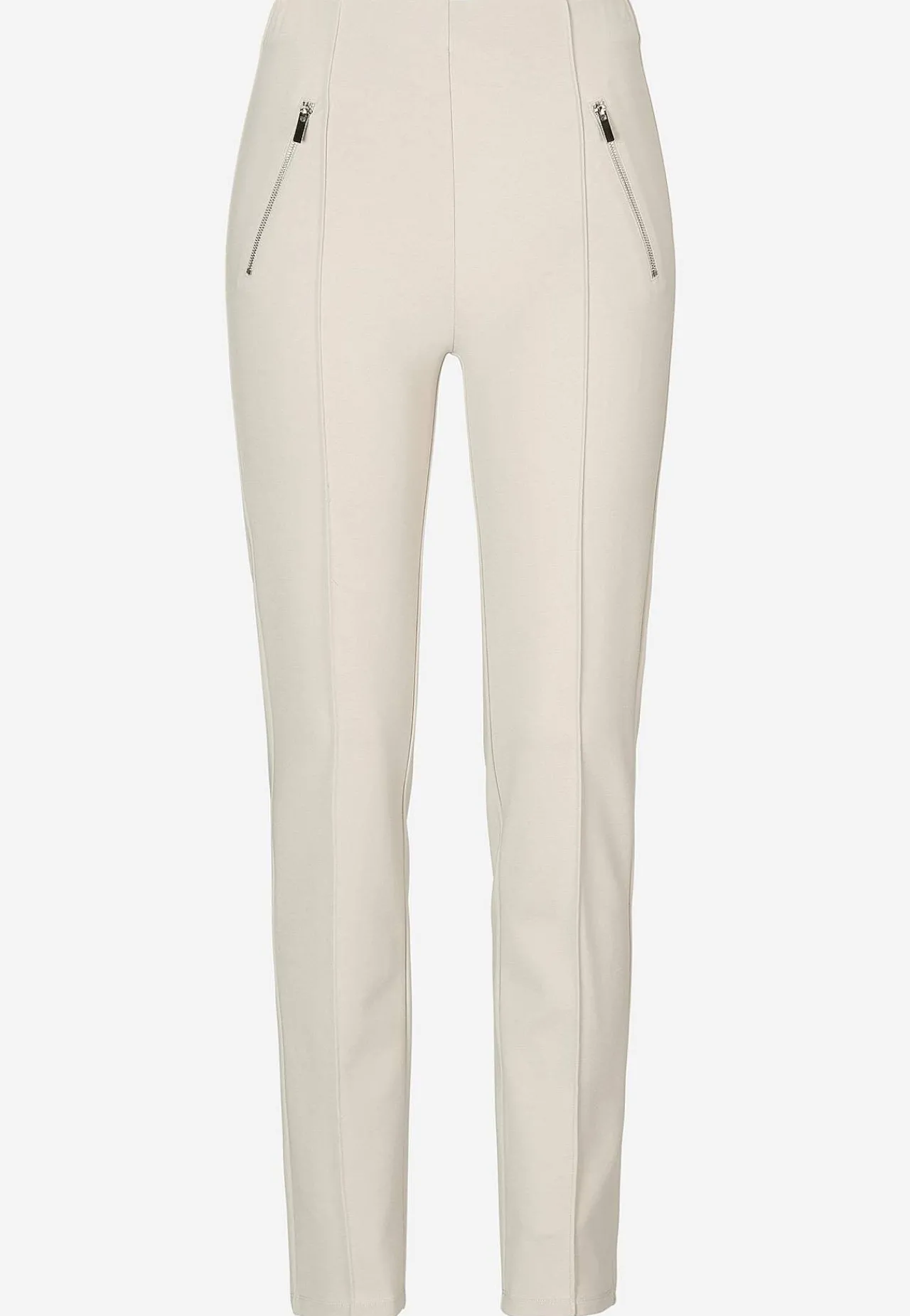 Festbukser|Festbukser-Cellbes of Sweden Jerseybukser med syede pressefolder Lisa Beige