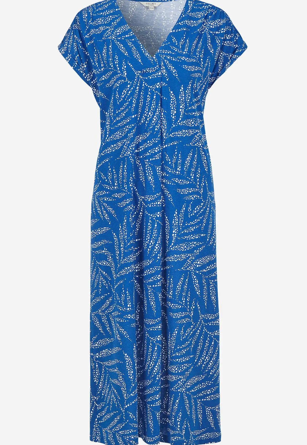 Midikjoler-Cellbes of Sweden Jerseykjole i modalmiks Blå / Mønstret