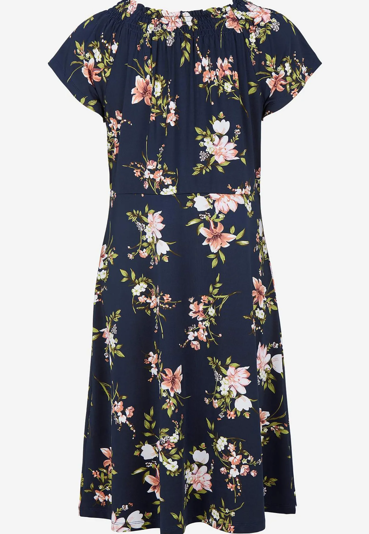 Festkjoler|Festkjoler- Jerseykjole med et blomstermønster Marine / Blomstret