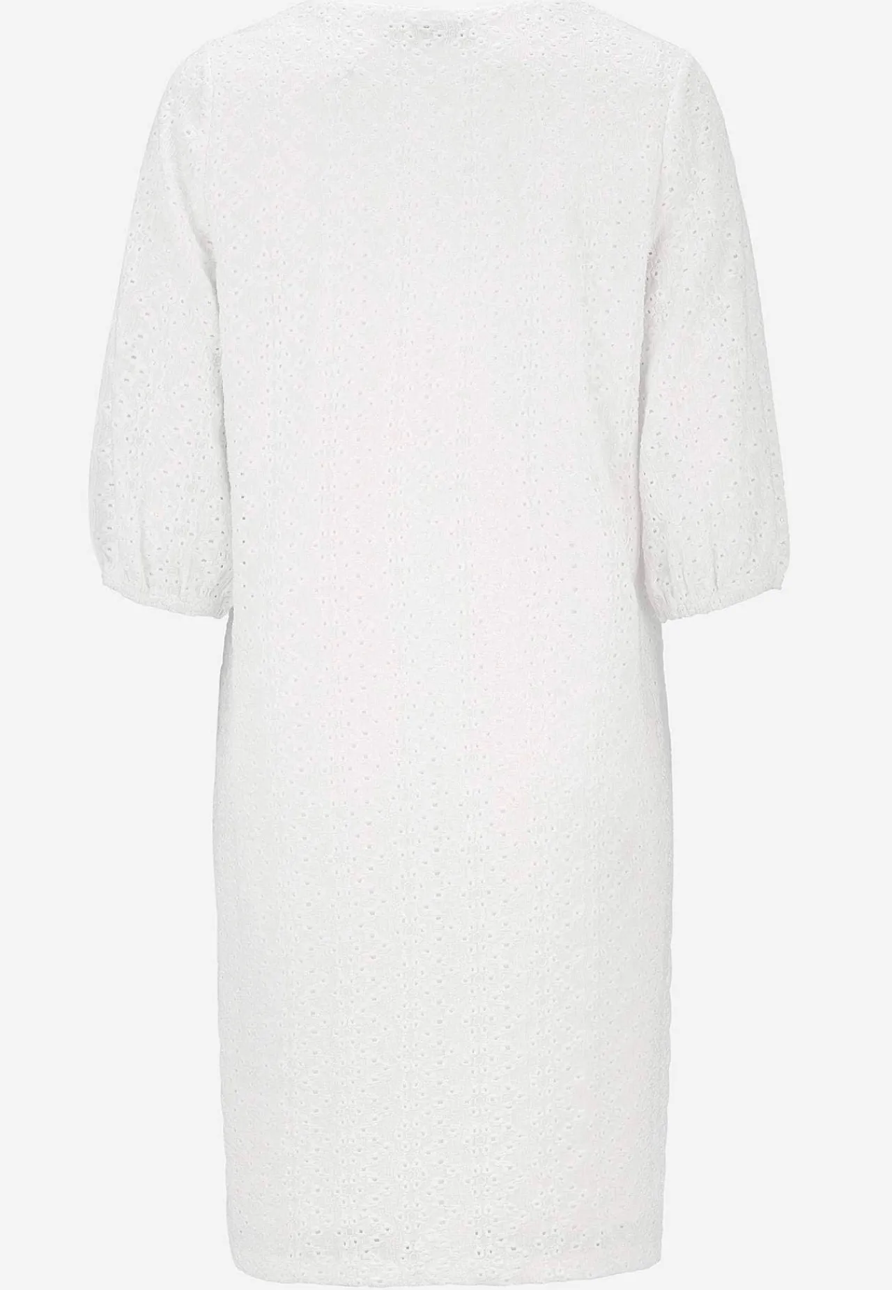 Festkjoler|Festkjoler-Cellbes of Sweden Jerseykjole med hulbroderi Hvid
