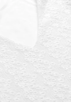 Festkjoler|Festkjoler-Cellbes of Sweden Jerseykjole med hulbroderi Hvid