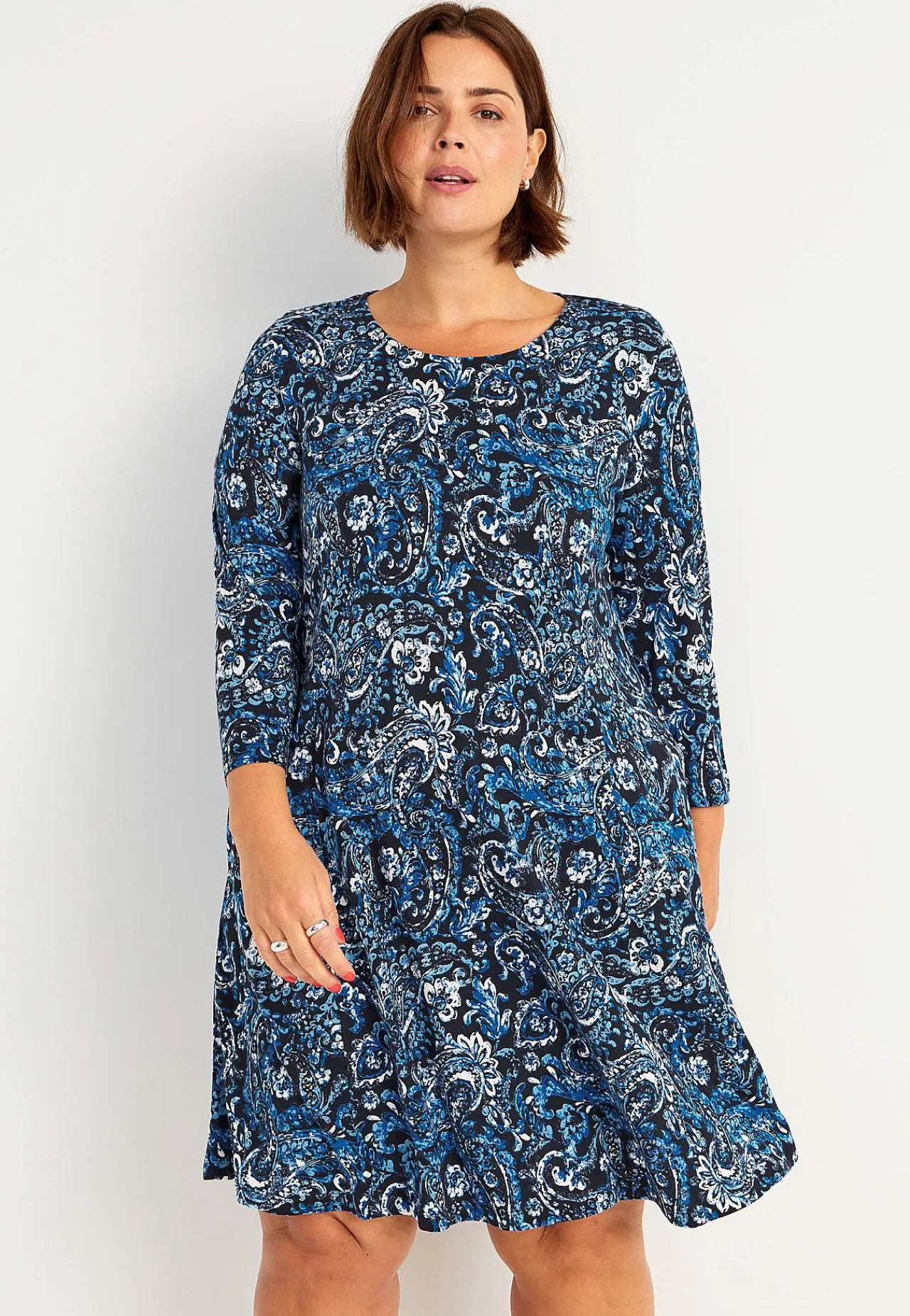 Korte Kjoler-Cellbes of Sweden Jerseykjole med lommer Blå / Paisley