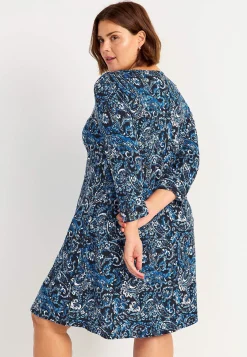 Korte Kjoler-Cellbes of Sweden Jerseykjole med lommer Blå / Paisley