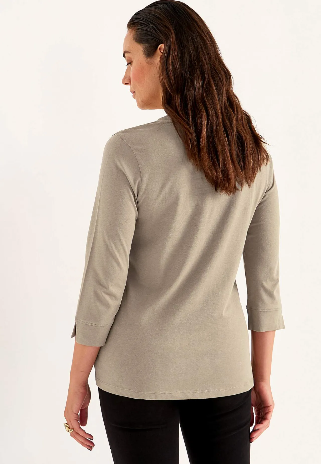 Toppe|Flerpak Toppe- Jerseytop i økologisk bomuld 2-pack Beige + Sort