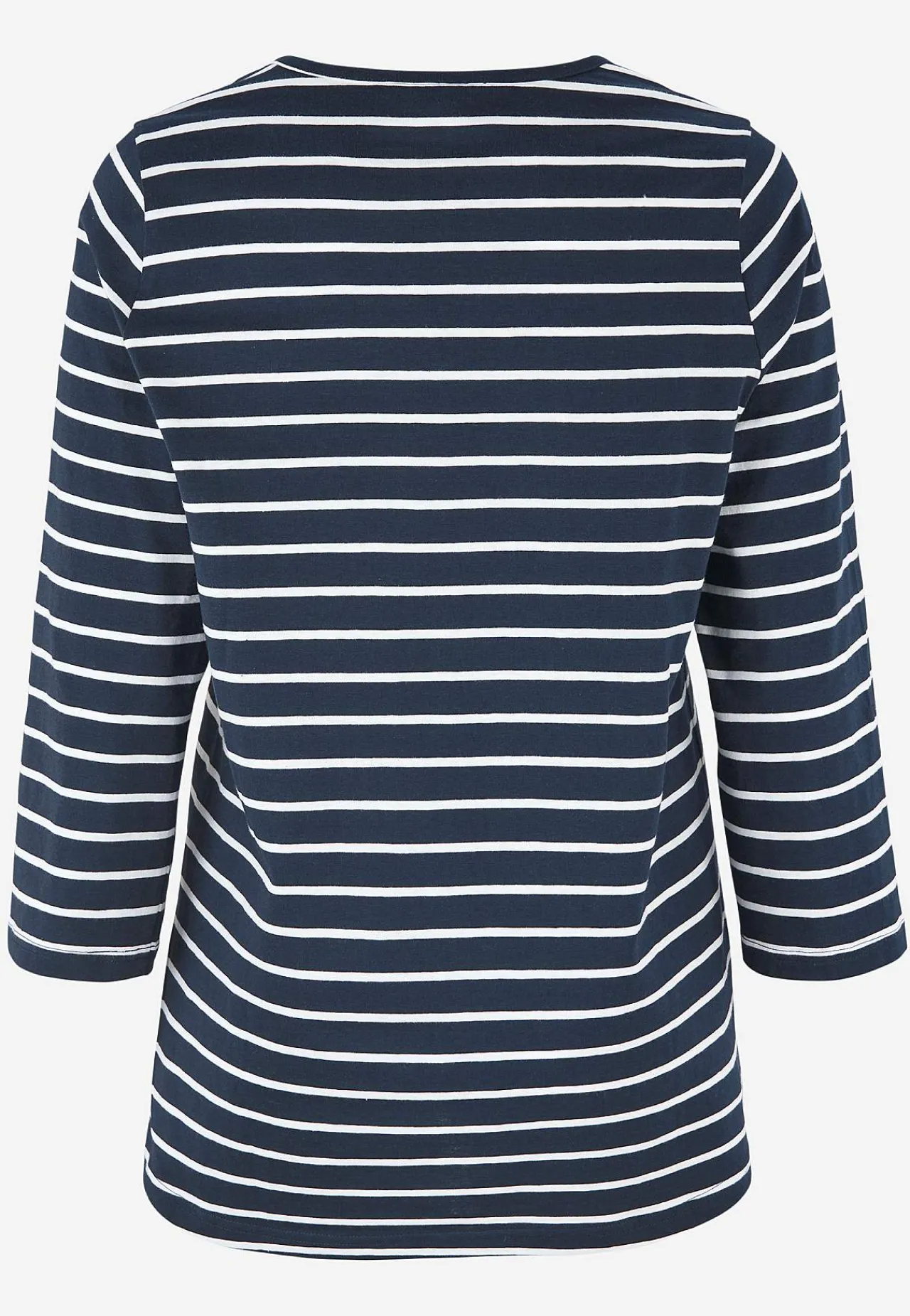 Mønstrede|Toppe-Cellbes of Sweden Jerseytop med 3/4 lange ærmer Marine / Hvid / Stribet